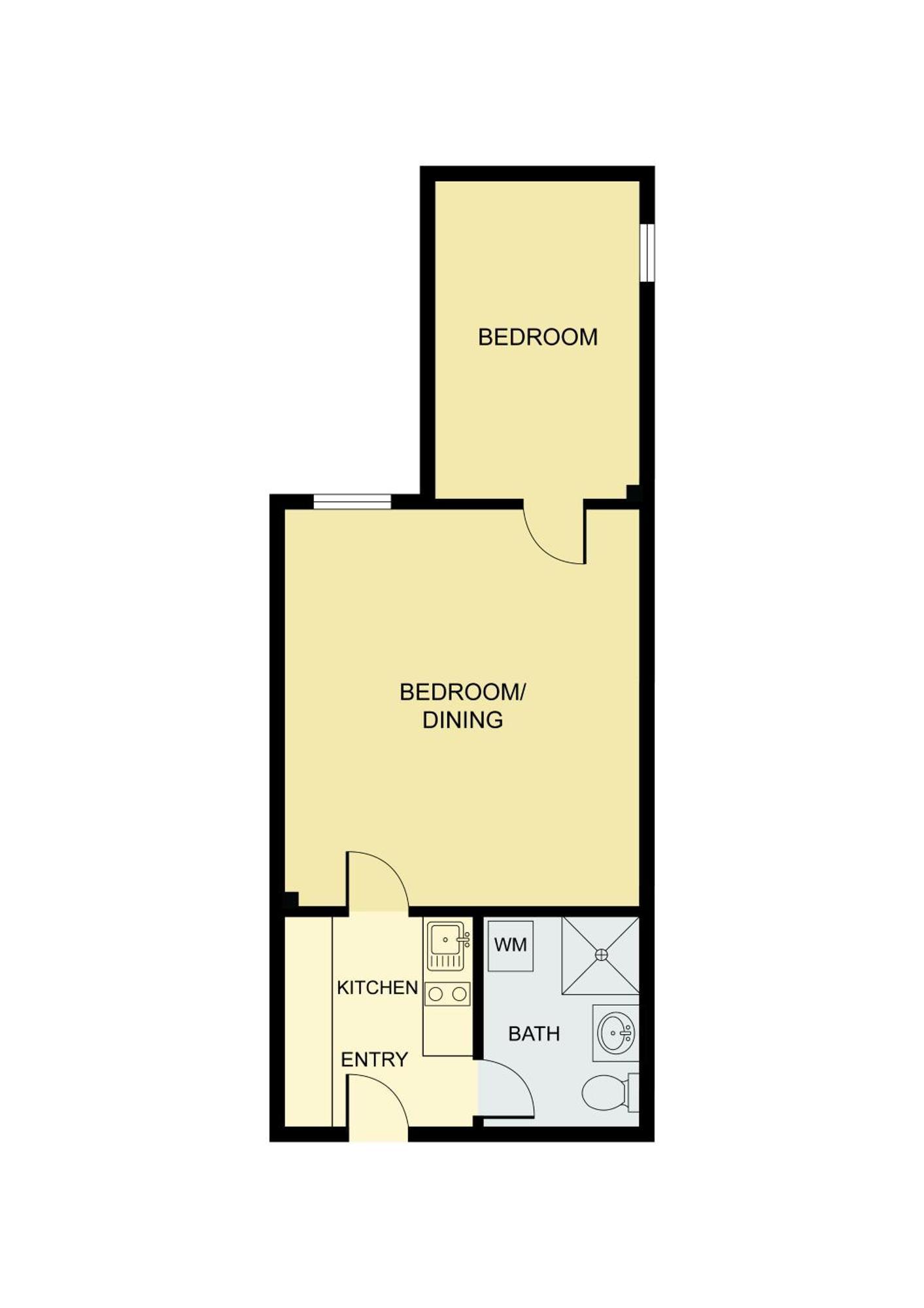 View 2 Bedroom For 4 Apartment